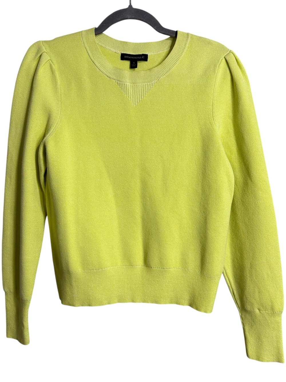 Banana Republic Bright Yellow Crewneck Sweater